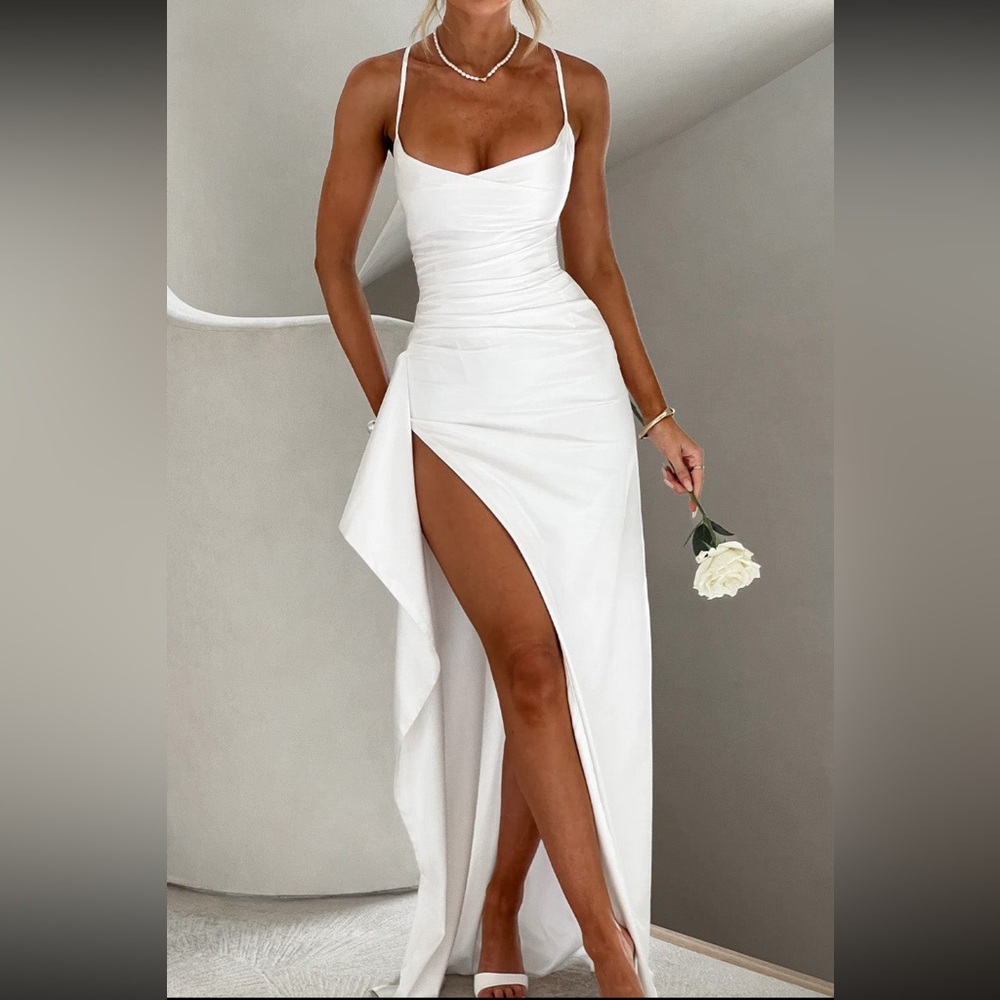 Babyboo Fashion Elegant Ivory Helen Maxi Dress
